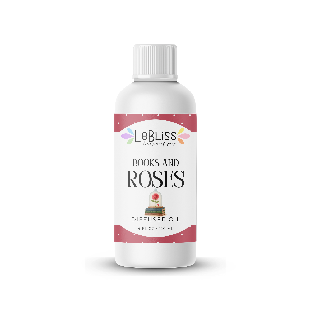 COMING SOON! Diffuser Oil 4 oz - Books and Roses